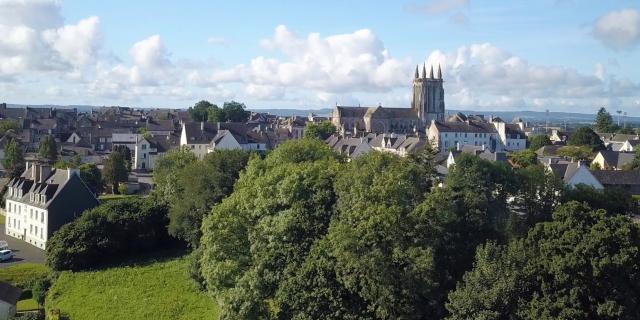 Carhaix vue de drone