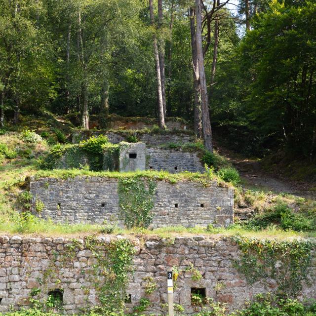 Les Laveries de l'ancienne Mine de plomb argentifère de Locmaria-Berrien à Poullaouen